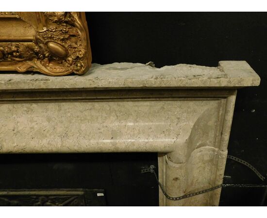 chm688 - camino Salvator Rosa in marmo di Gassino, cm l 153 x h 123 x p. 14  