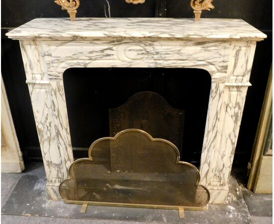 chm641 - Pompadour fireplace, cm l 115 xh 106     