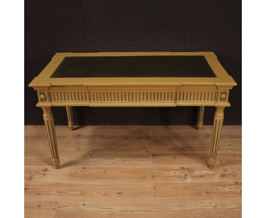 Italian lacquered writing desk in Louis XVI style