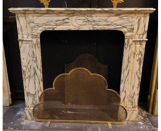 chm641 - Pompadour fireplace, cm l 115 xh 106     