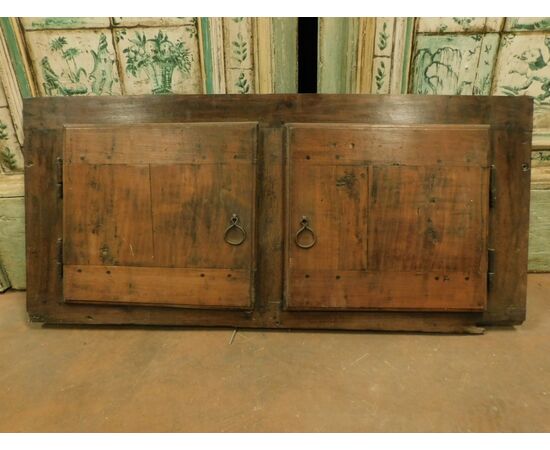 stip222 - poplar cabinet with two doors, period &#39;7 /&#39; 800, size cm l 103 xh 48     