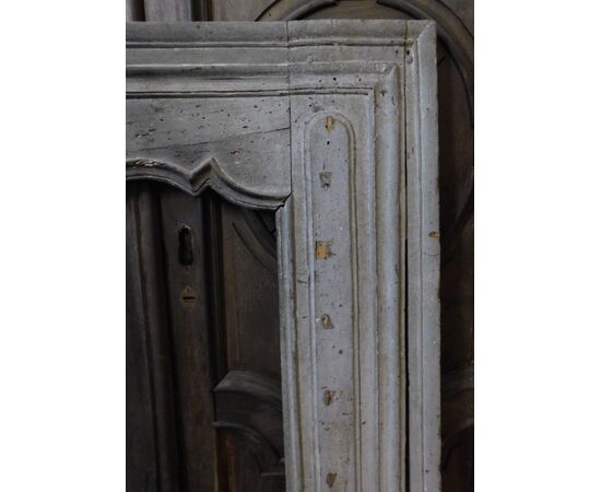chl154 - lacquered wood fireplace, eighteenth century, measure cm l 261 xh 161     