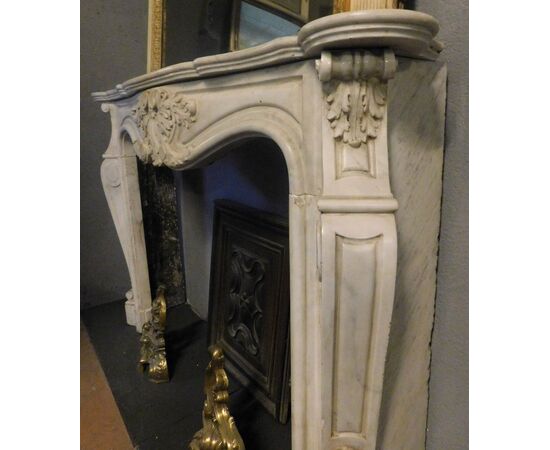 chm242 white marble fireplace piano160 dimensions width x H117 cm x profondita'30