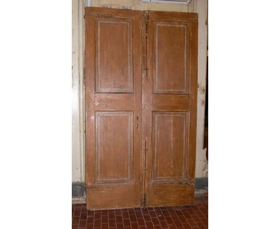 pts473 n. 3 '600 lacquered doors, mis. 127 cm xh 226 cm