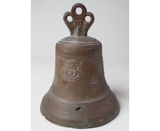 Ancient Italian bronze bell - ref. O / 5088     