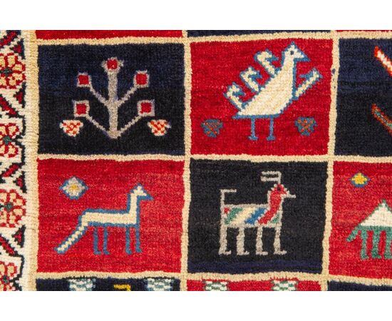 Old Iranian GABBEH carpet - nr. 1362 -     
