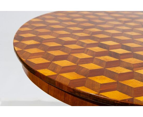 Antique ROLO inlaid coffee table - ref. M / 1940 -     