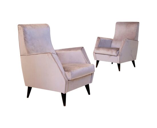 Elegant Pair of Italian Armchairs