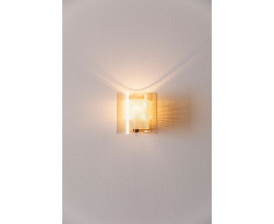 Wall Light Attributed to Carl Fagerlund for Orrefors
