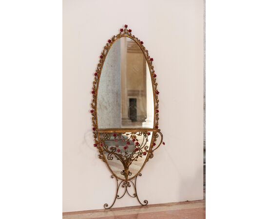 Midcentury Floor Mirror Designed by Pierluigi Colli