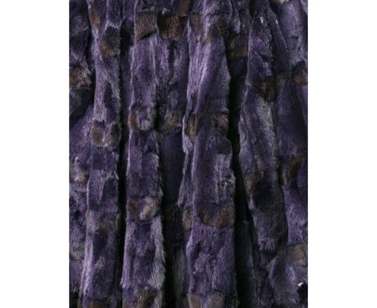 Fendi Purple Mink and Fox Fur Vintage Coat, 1990s