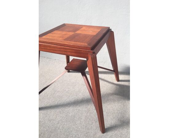 Gorgeous Squared Table in Pierre Jeanneret Style