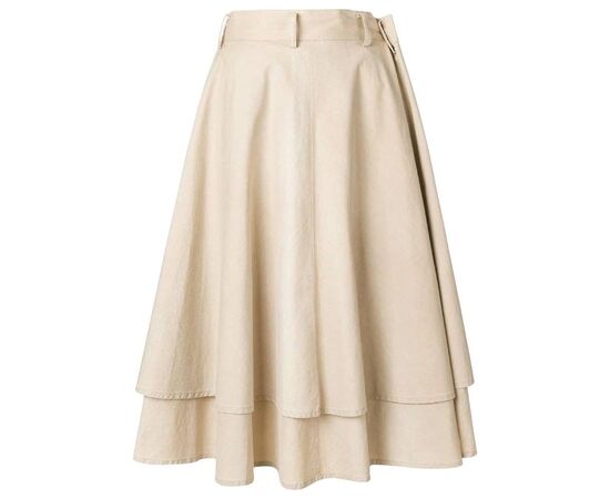 1990s Yohji Yamamoto Beige Layered Skirt