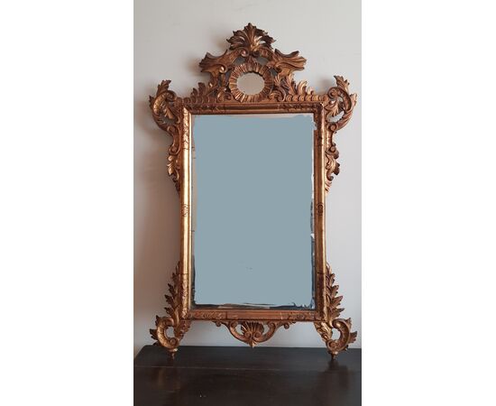 Gilded and carved mirror - Period &#39;800     