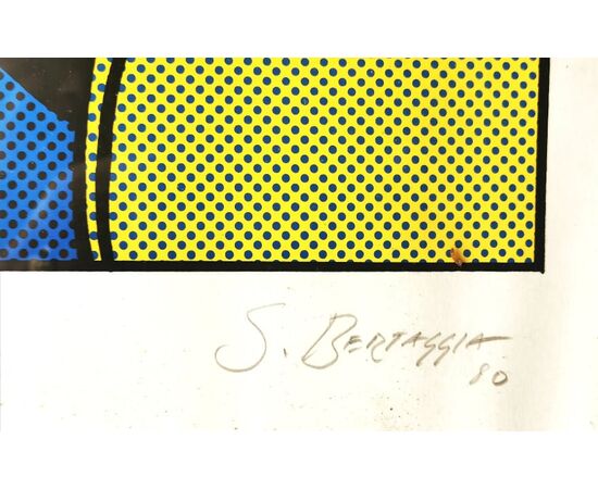 LITO di SILVANO BERTAGGIA (rappresenta l''Arch. MANFREDO TAFURI docente IUAVi)  73/75 -1980 cm 50 x 70 su carta Fabriano