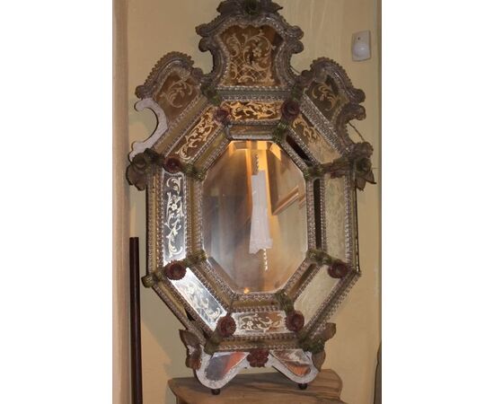Specchio veneziano del XIX secolo