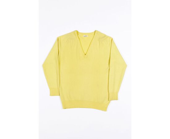 “Hermes” Pullover giallo cashmere