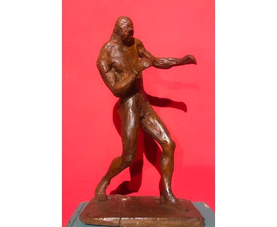 Outstanding boxer sculpture secXIX &#39;     