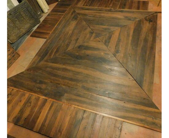 darp150 - floorboard in walnut with border, mq. 25     