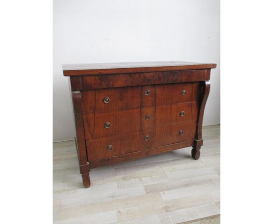 Empire chest of drawers - brace - walnut - chest of drawers - early 800 drawer chest     