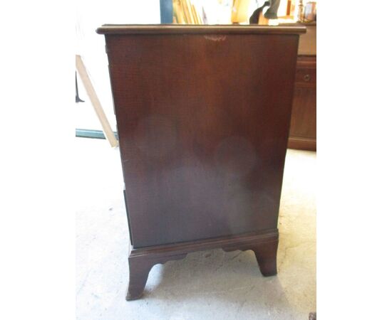 English chest of drawers in mahogany - small size - extractable shelf - cabinet     