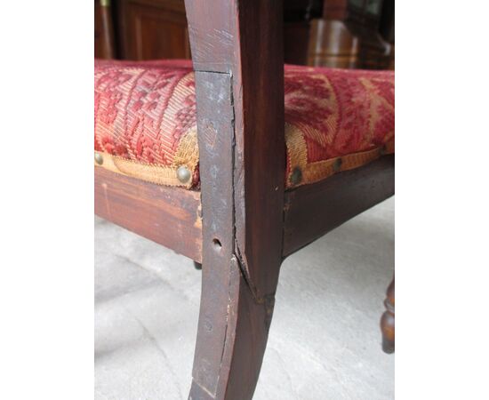 Group of four Louis Lewis chairs in walnut to be restored - half of the 19th century     