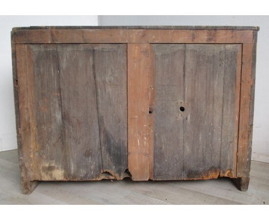 Rustic sideboard in lacquered fir and cherry - counter - buffet - late 19th century     