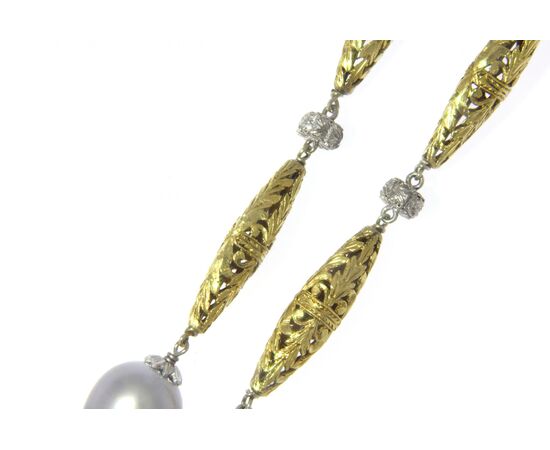 Collana perle australiane stile Buccellati