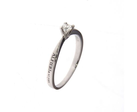Solitario classico 4 griffe Alfieri & St.John