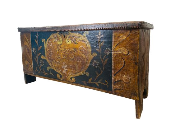 Gorgeous Antique Italian Wooden Case, 18th Century 'Year 1753'