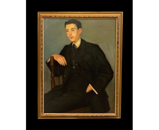 Genaro Lahuerta (1905-1985) - Ritratto di giovane uomo