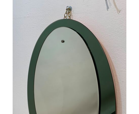 Specchio a goccia bicolore anni '70