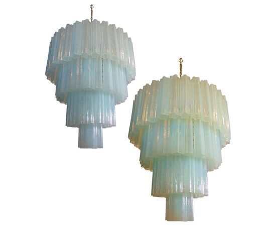 Amazing Pair of Tronchi Chandeliers, Murano