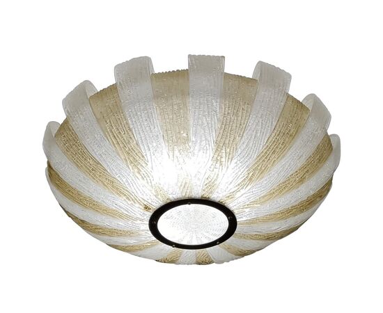 Original Large Ceiling Flush Mount by Barovier & Toso, Murano, 1980s