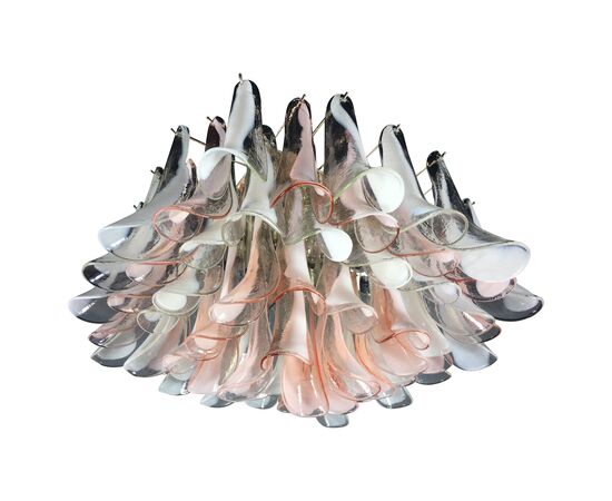 'Flamingo' Italian Chandelier Ceiling Light, Murano