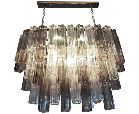 Mid-20th Century Italian Tronchi Chandelier, Murano