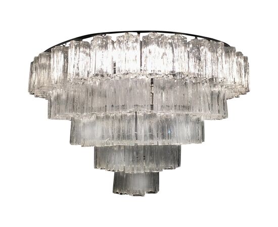 Italian Tronchi Chandelier Toni Zuccheri for Venini Style, Murano