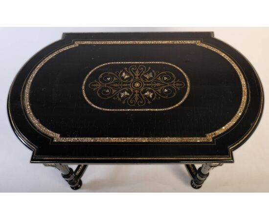 Antique Sofa Table in the Napoleon III Manner, Austria, 1880s