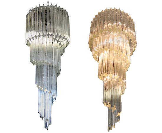 Majestic Pair of Murano Chandeliers, Murano