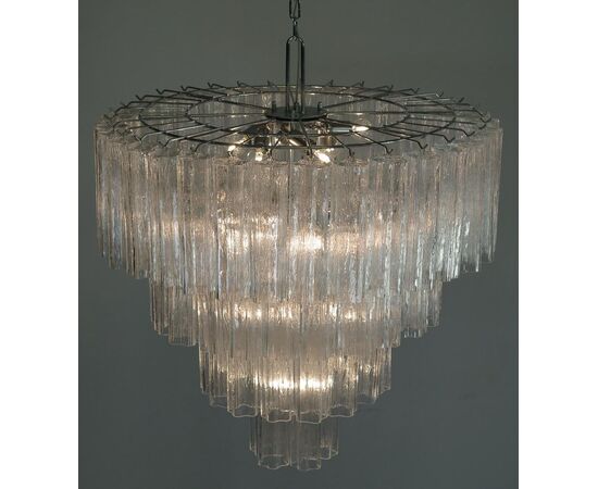 Murano Glass Chandelier in the of Style Toni Zuccheri for Venini