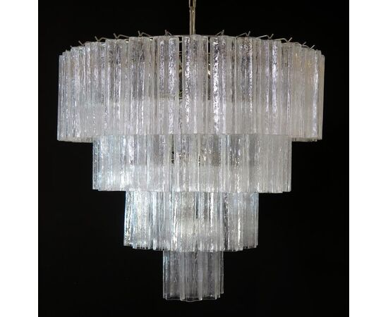 Murano Glass Chandelier in the of Style Toni Zuccheri for Venini