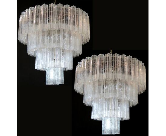 Murano Glass Chandelier in the of Style Toni Zuccheri for Venini