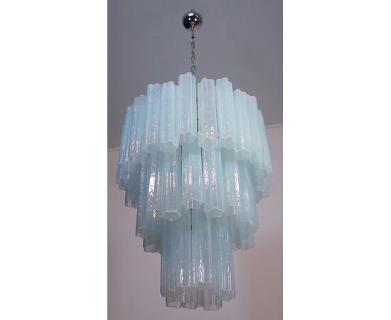 Pair Tronchi (48) Chandelier in Toni Zuccheri Style for Venini, Murano