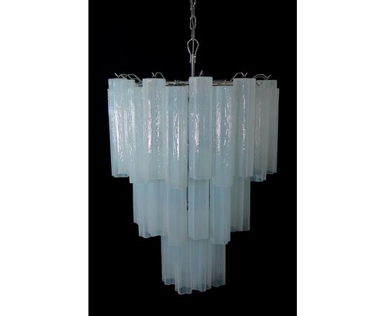 Pair Tronchi (48) Chandelier in Toni Zuccheri Style for Venini, Murano