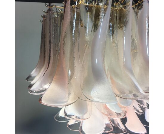 Italian Petals Chandelier Ceiling Light, Murano