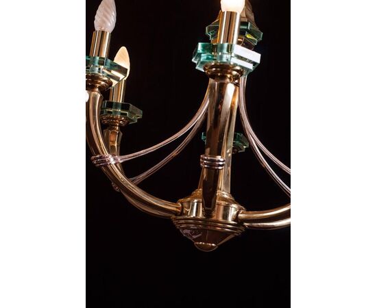 Lovely Chandelier Fontana Arte Style, 1960s