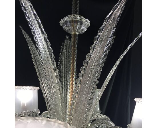 Amazing Chandelier by Barovier & Toso, Murano, 1940s