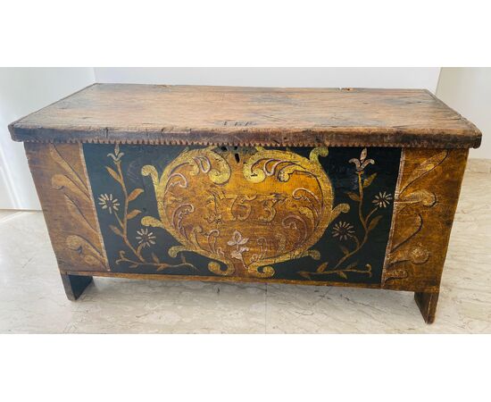 Gorgeous Antique Italian Wooden Case, 18th Century 'Year 1753'