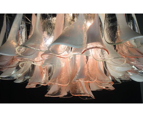 "Flamingo" Italian Chandelier Ceiling Light, Murano, 1990