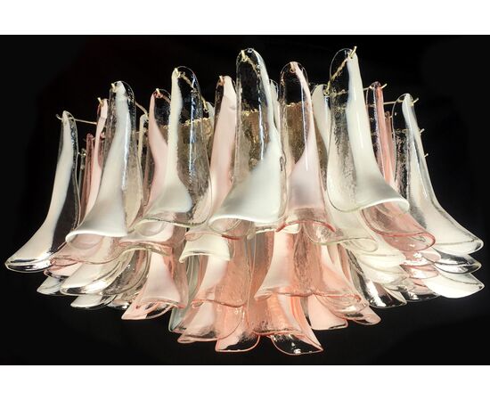 "Flamingo" Italian Chandelier Ceiling Light, Murano, 1990